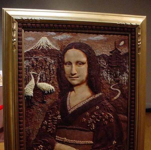 Вышивка Мона Лиза (12 фото)